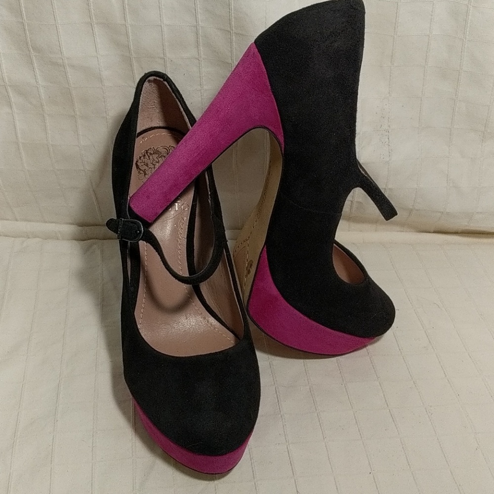 Vince Camuto Jasper Suede MJ Heels